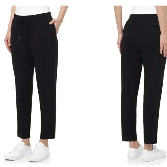 Jones New  York |Stretch Black Tie Waist Ankle Pants sz. 14w - Picture 1 of 8